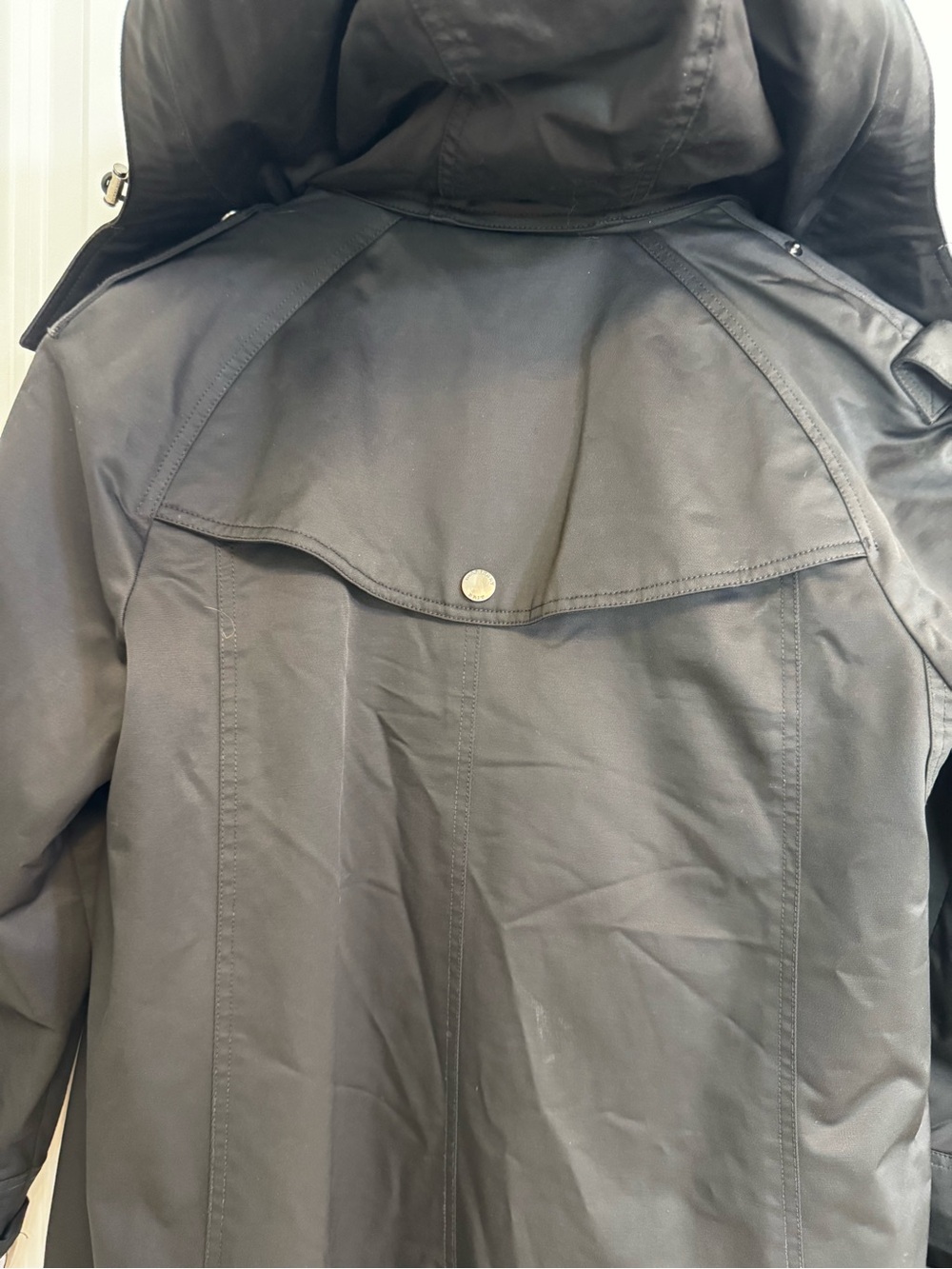 Authentic Burberry Brit Black Trench Coat with Signature Check Lining - Picture 10 of 15